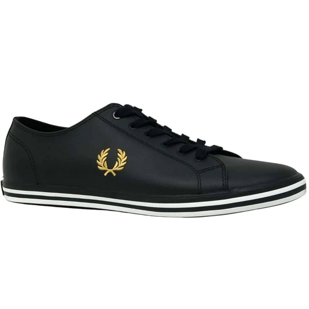 Fred Perry Kingston Black Leather Trainers