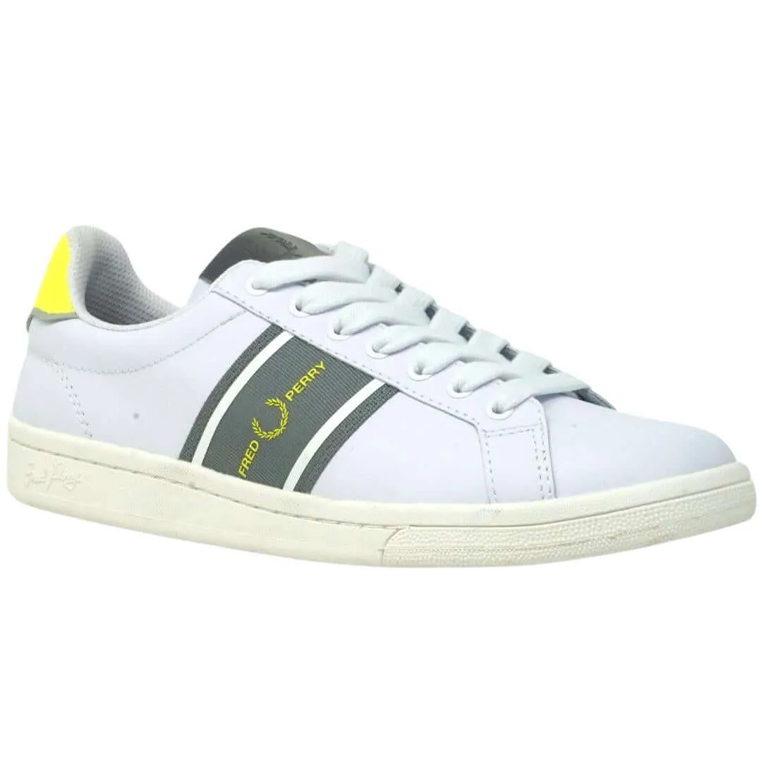 Fred Perry Leather White Trainers