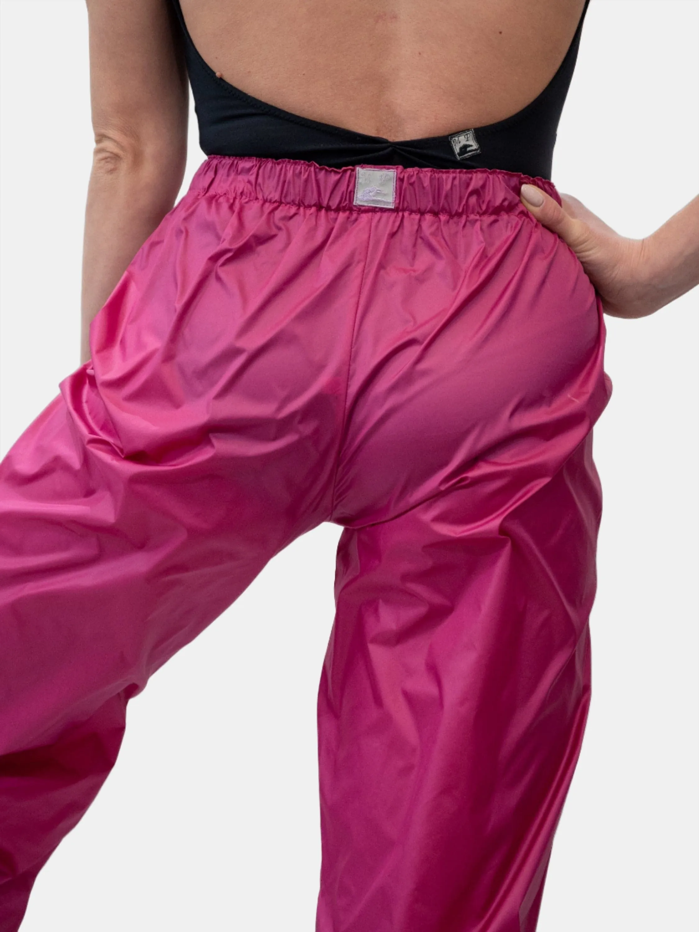 Fuchsia Warm-Up Dance Trash Bag Pants MP5003