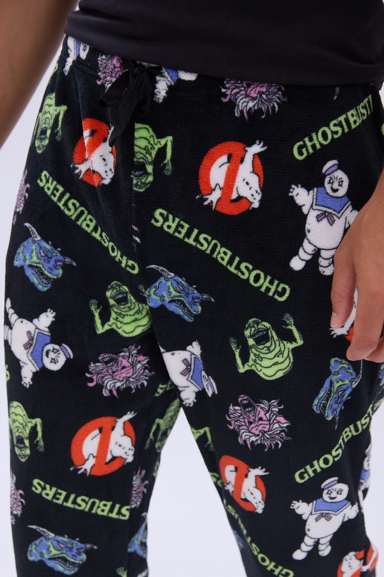 Ghostbusters Printed Plush Pajama Pants