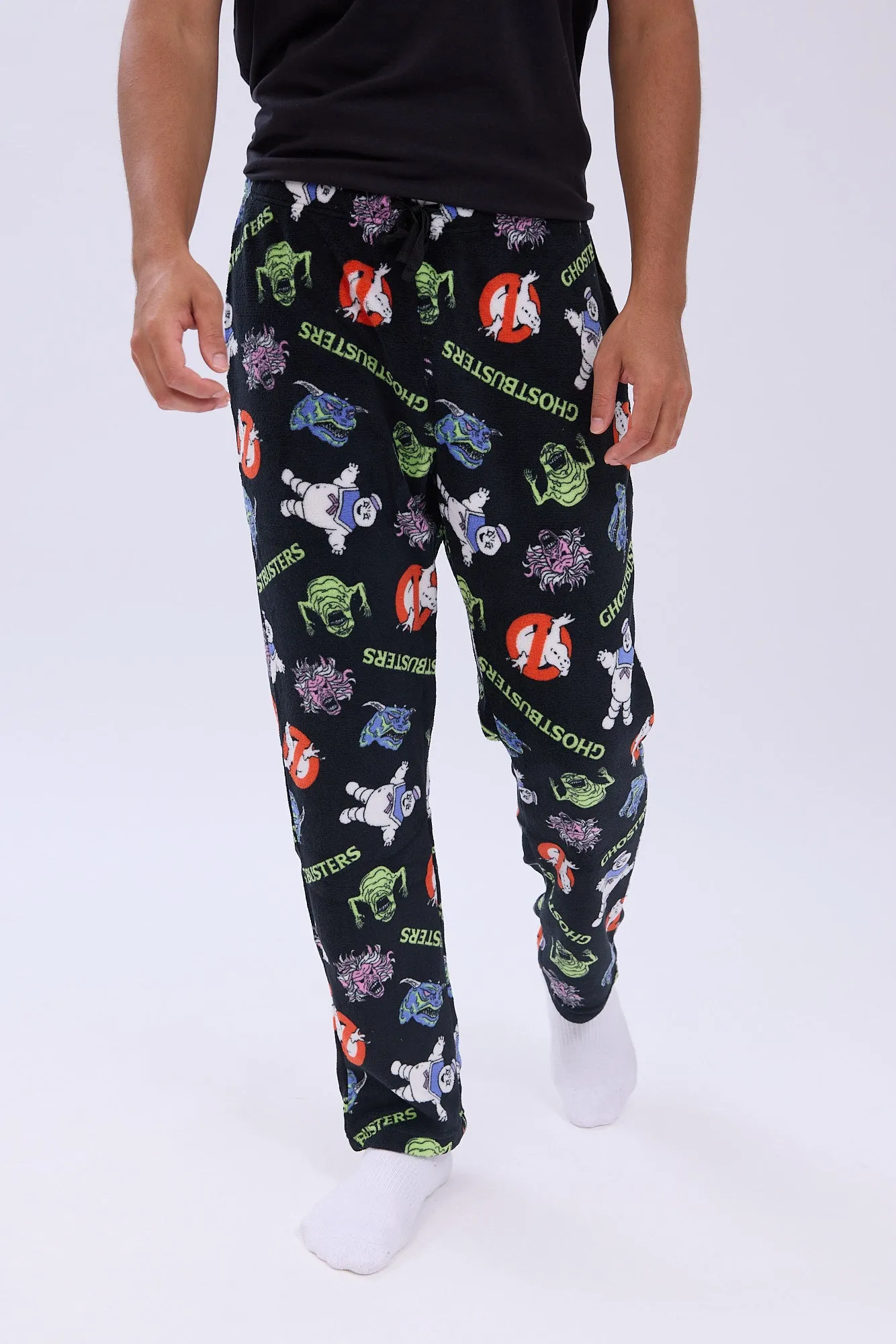 Ghostbusters Printed Plush Pajama Pants