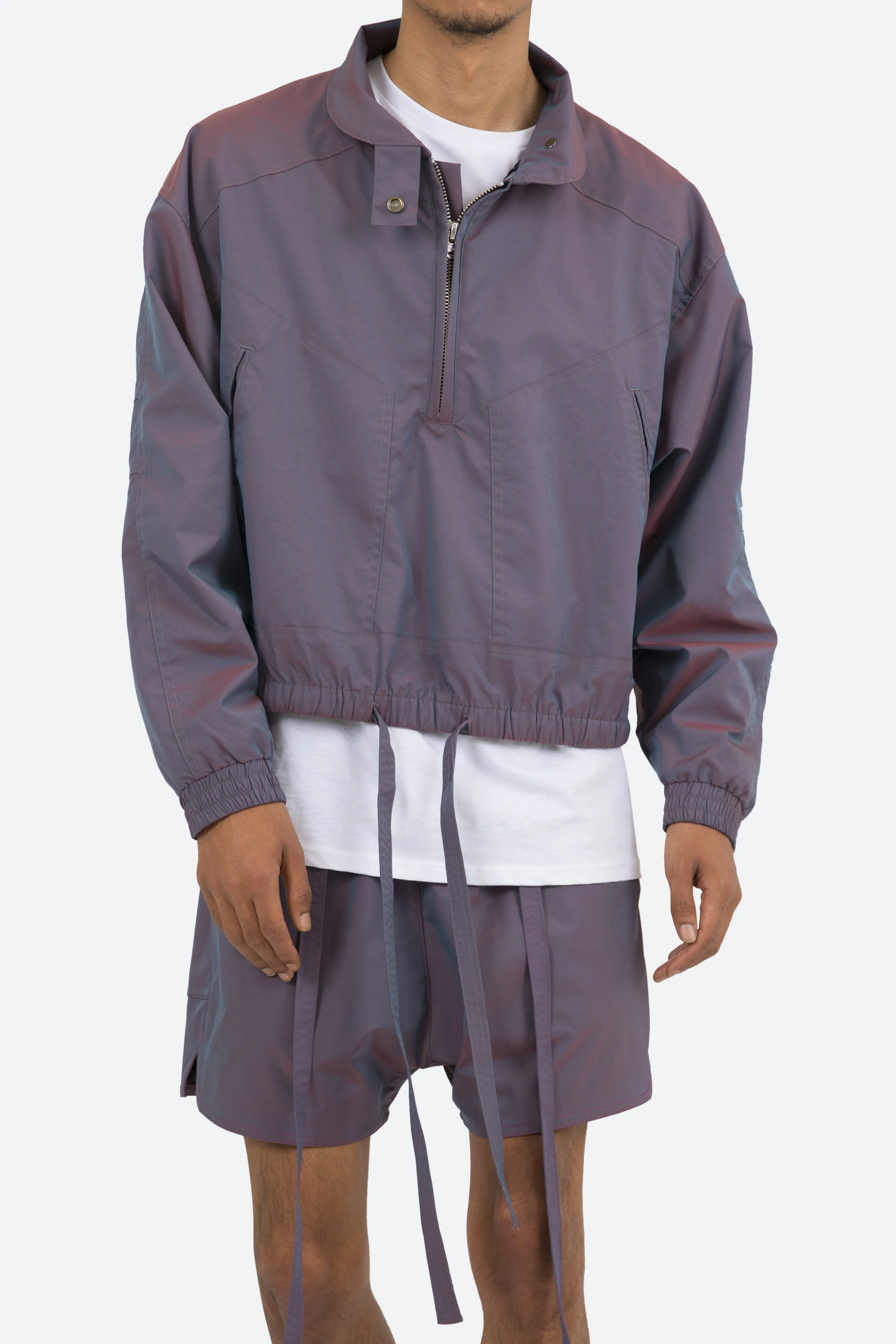 Half Zip Warm Up Jacket - Purple