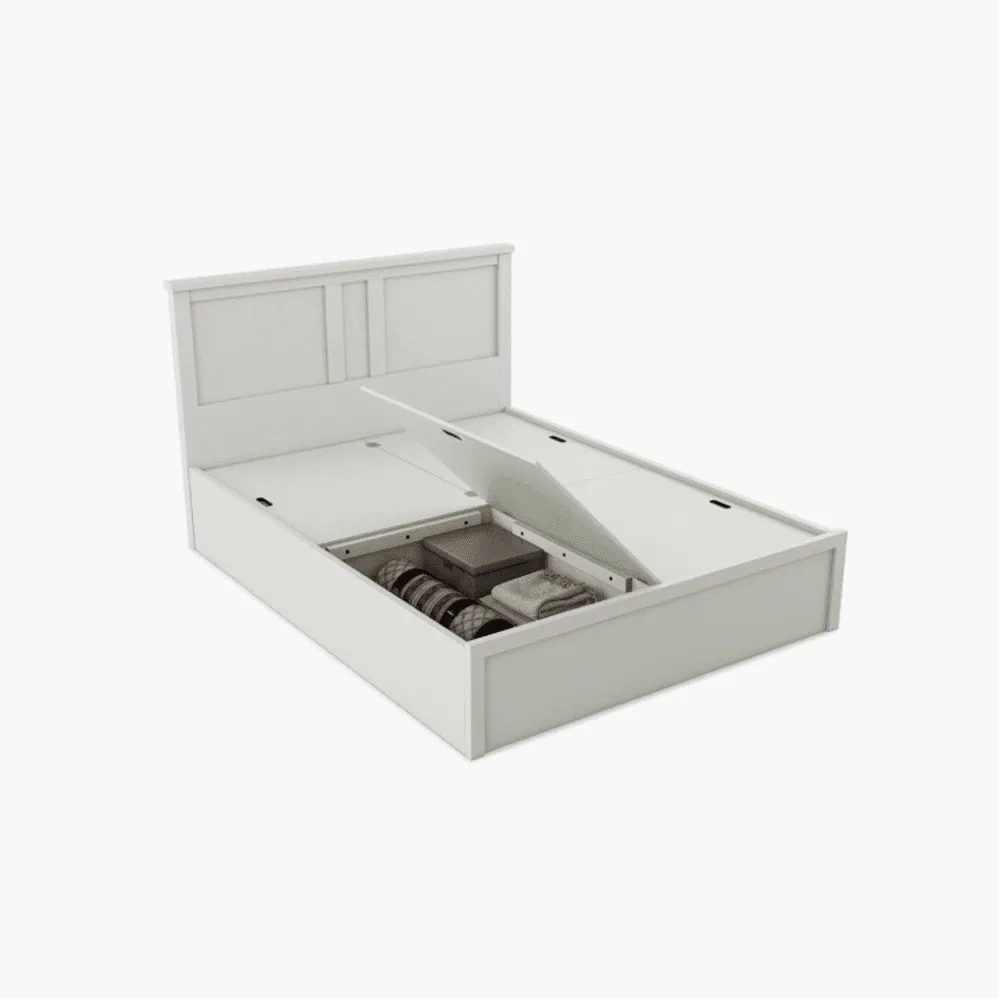 Helios PU Polish Bed in White Color