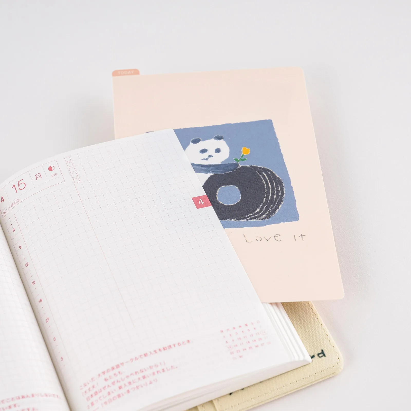 Hobonichi Pencil Board - Original A6 - Jin Kitamura Love it Panda