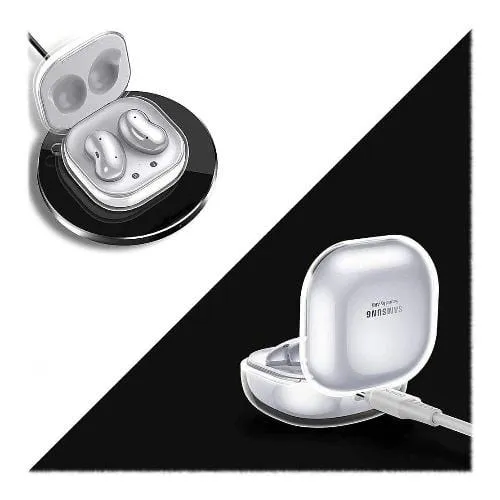 Hybrid Flex Shiny White Case - Samsung Galaxy Buds Live, Buds Pro, and Buds2 Pro