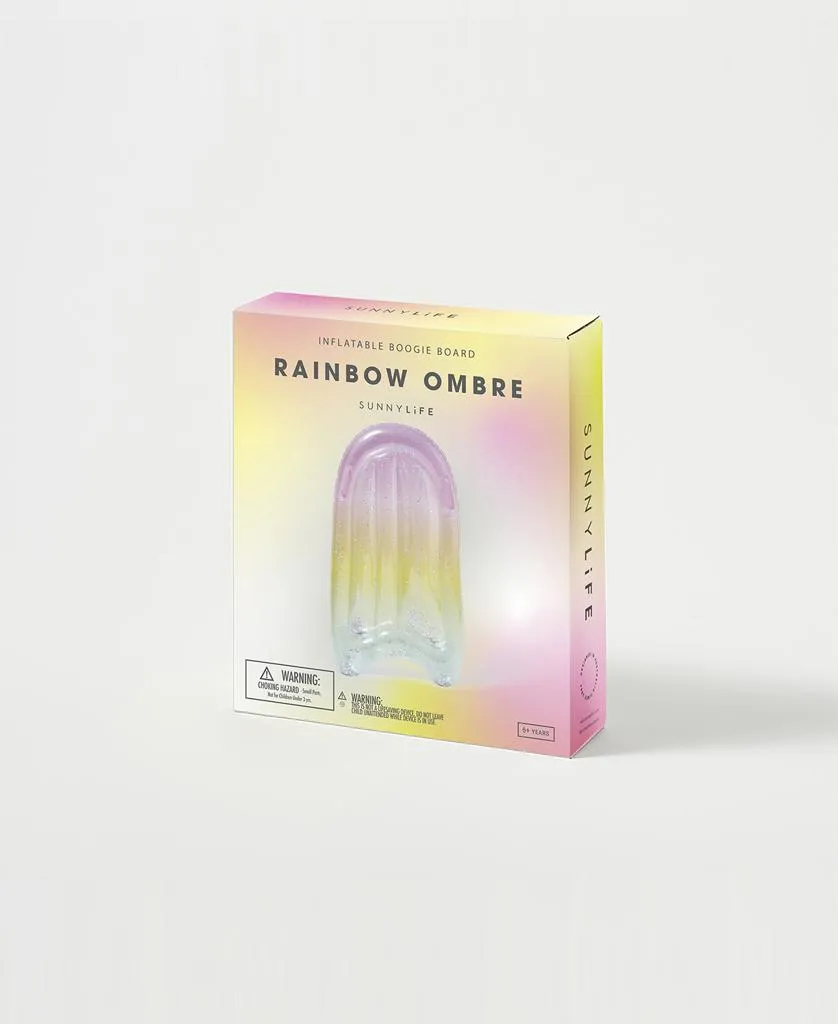 Inflatable Boogie Board | Rainbow Ombre