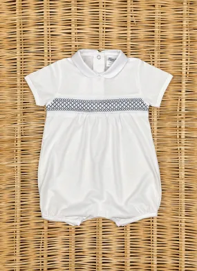 Jersey smock romper