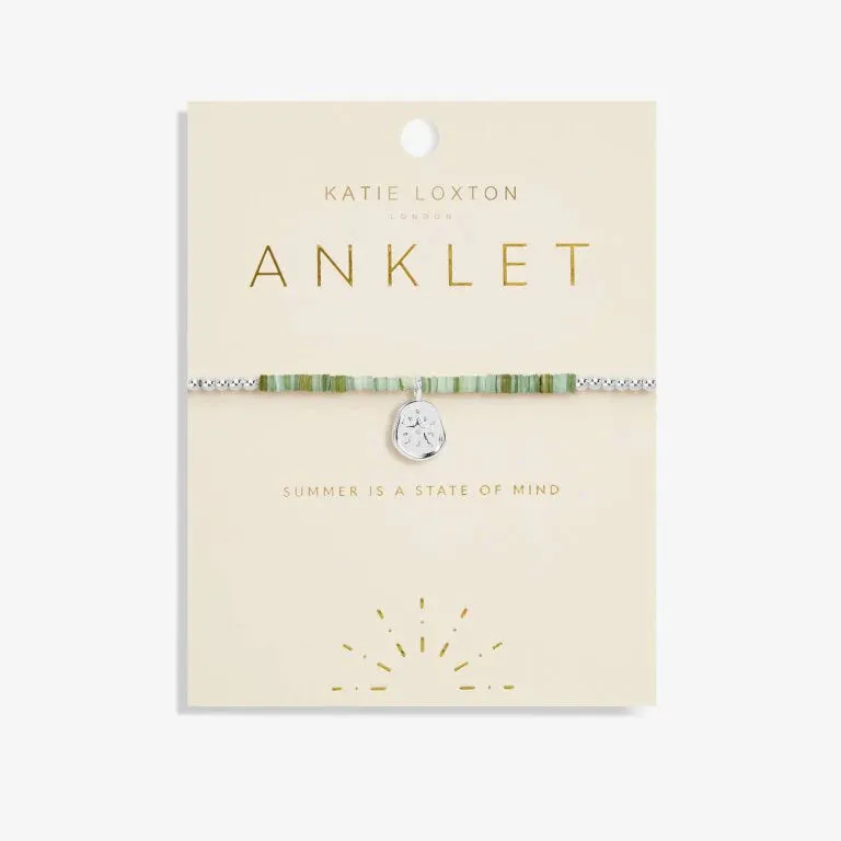 Katie Loxton "Summer is a State of Mind" Anklet Silver