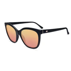 Knockaround Sunglasses | Deja Views | Matte Black / Rose Gold