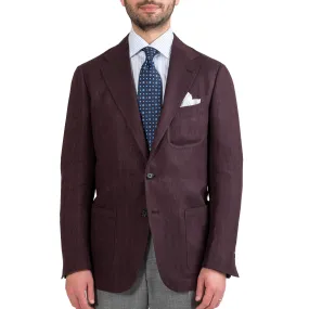 Linen/Wool/Silk Herringbone Model 12 Sport Coat