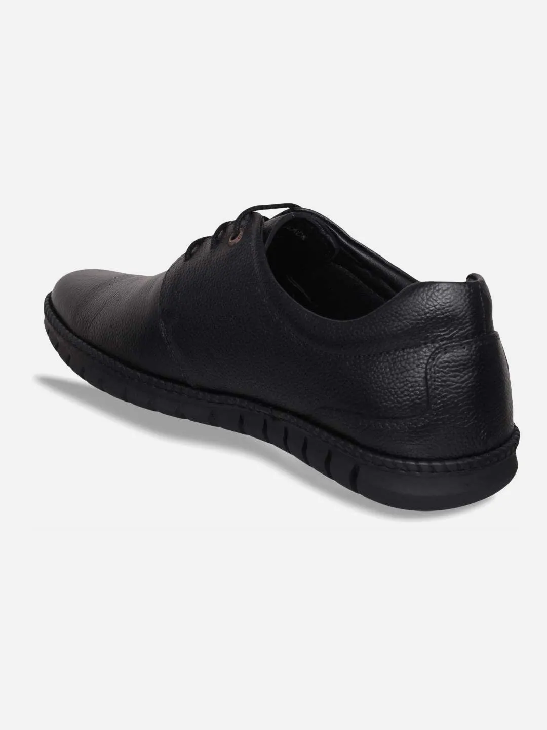 Men's Black Comfort Fit Semi Formal Lace Up (ID2072)