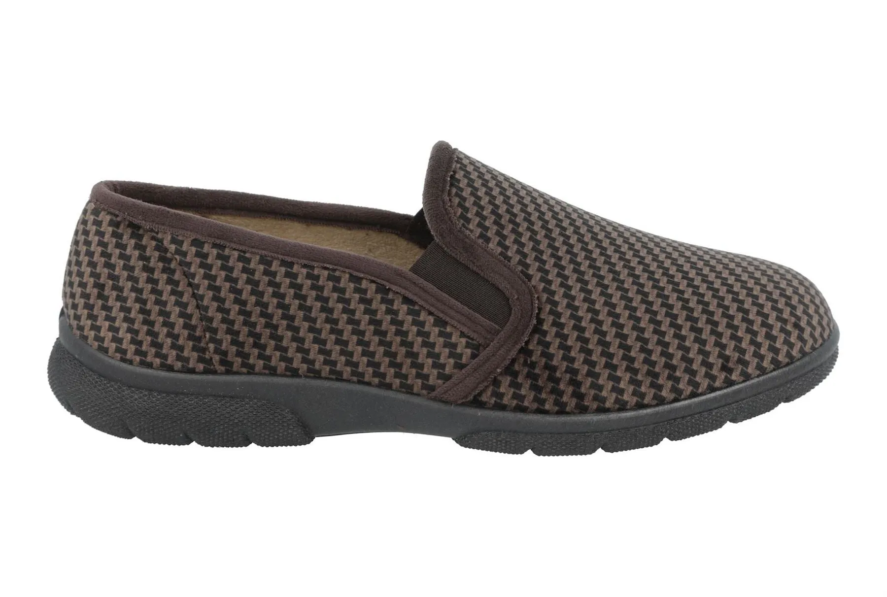 Men's Wide Fit DB Glen Slip On Slippers