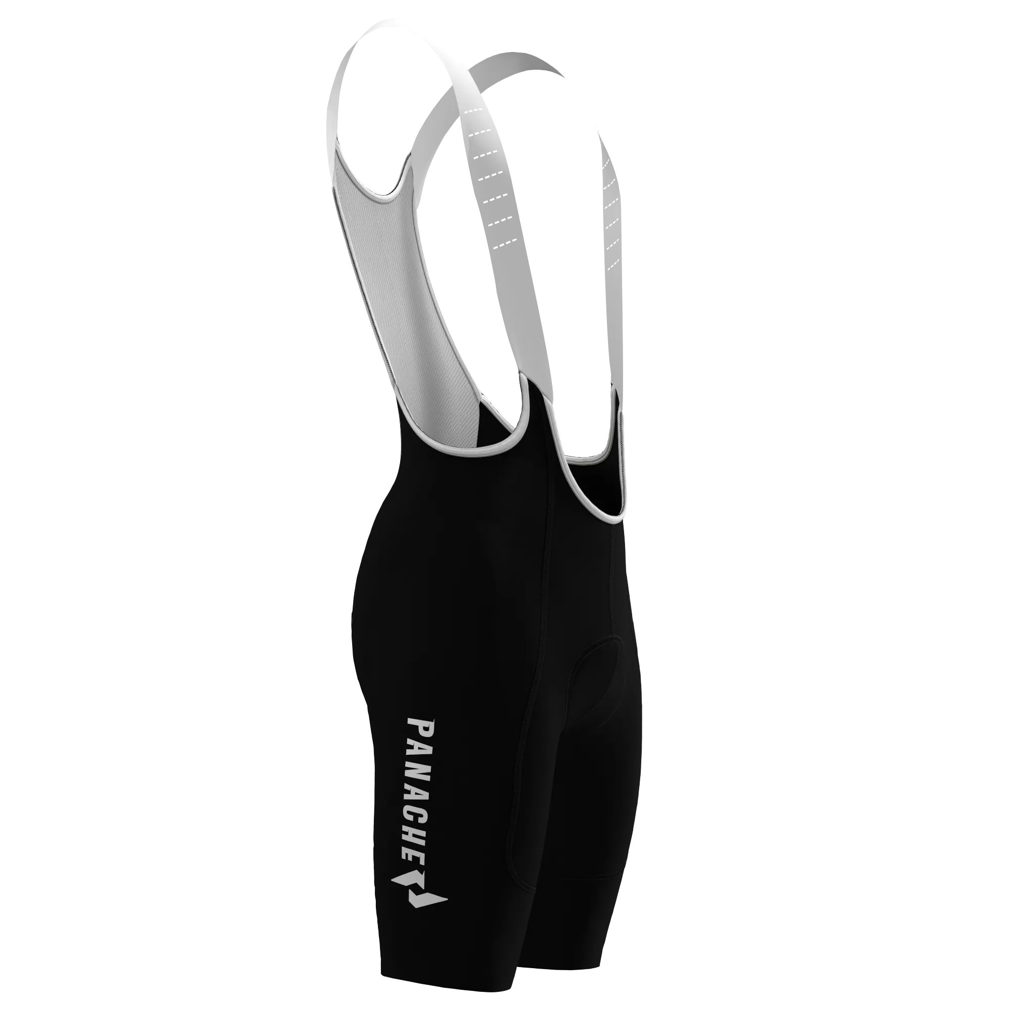 Men's WT 2ND SKIN Bib Short - Black w/Panache Logo