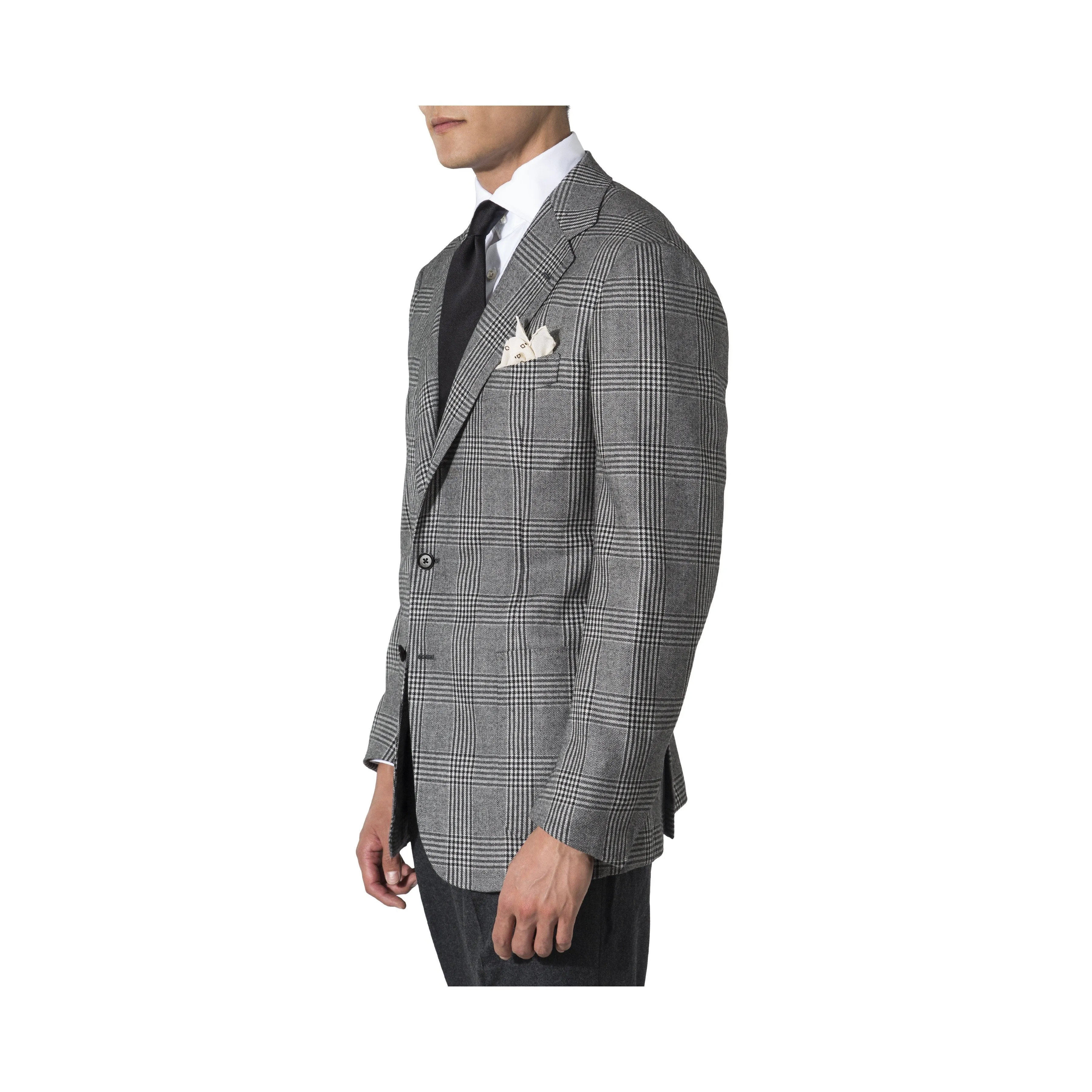 Prince Of Wales Check Model 3 Sport Coat