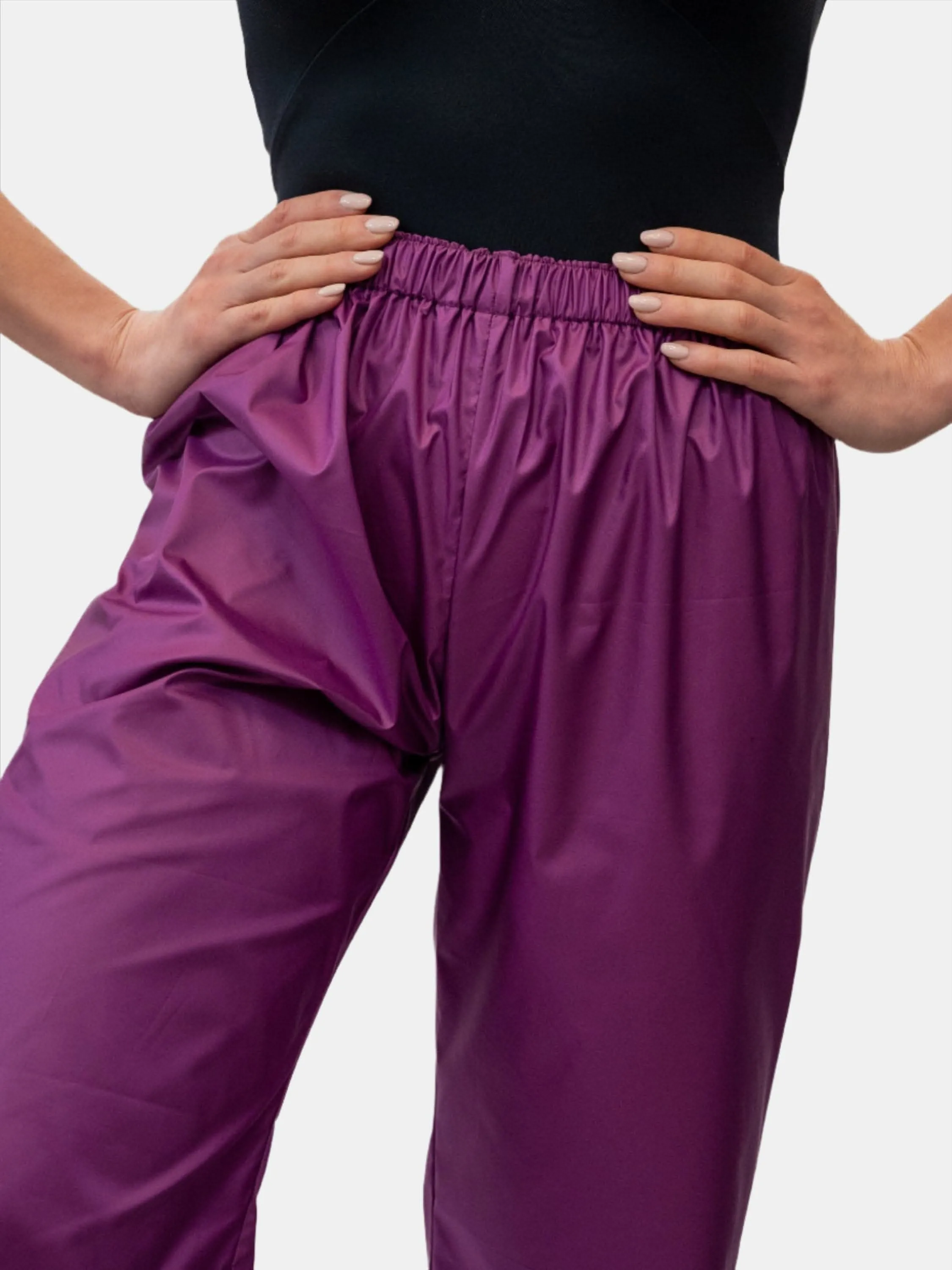 Purple Warm-Up Dance Trash Bag Pants MP5003