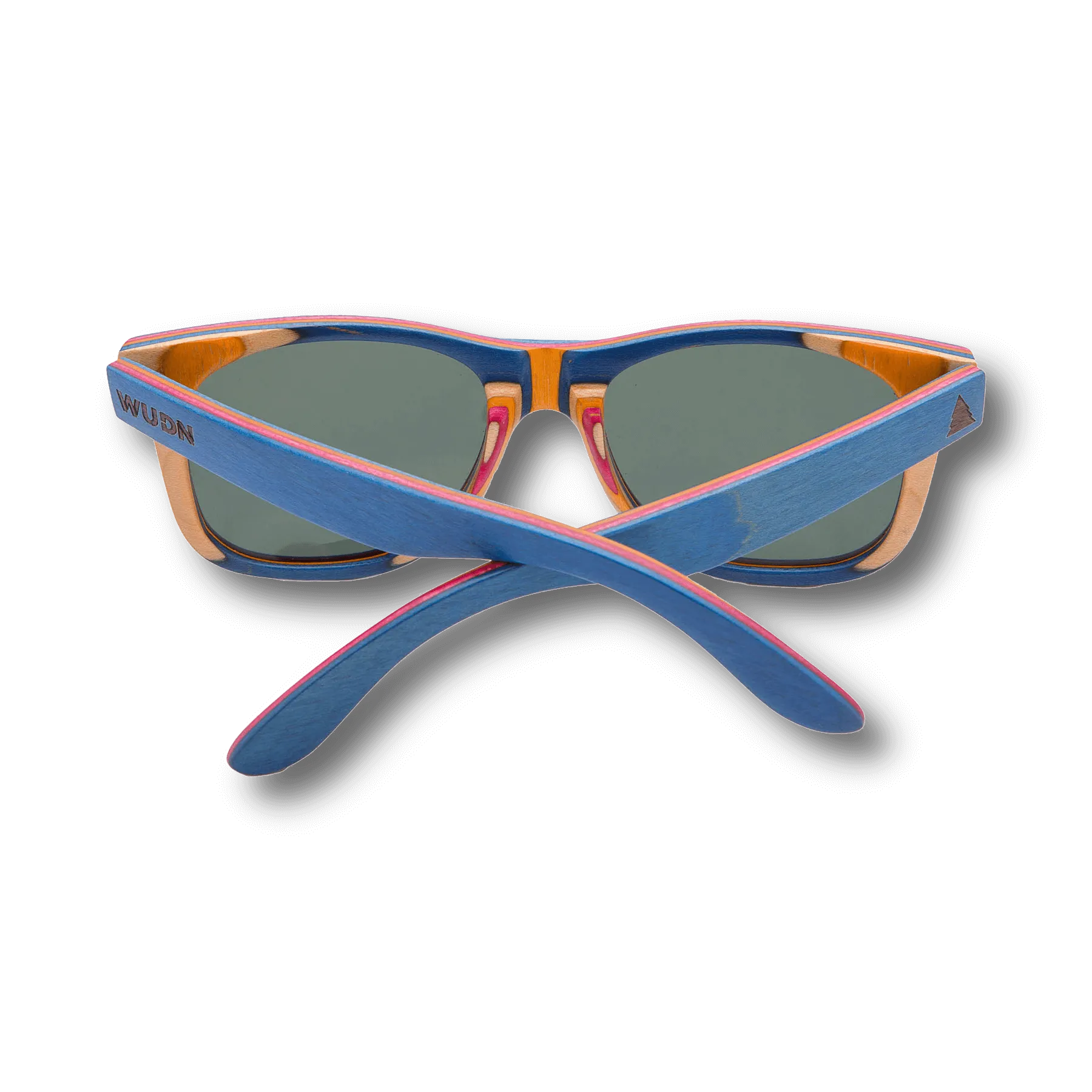 Recycled Skatedeck Escalator Blue Sunglasses by WUDN