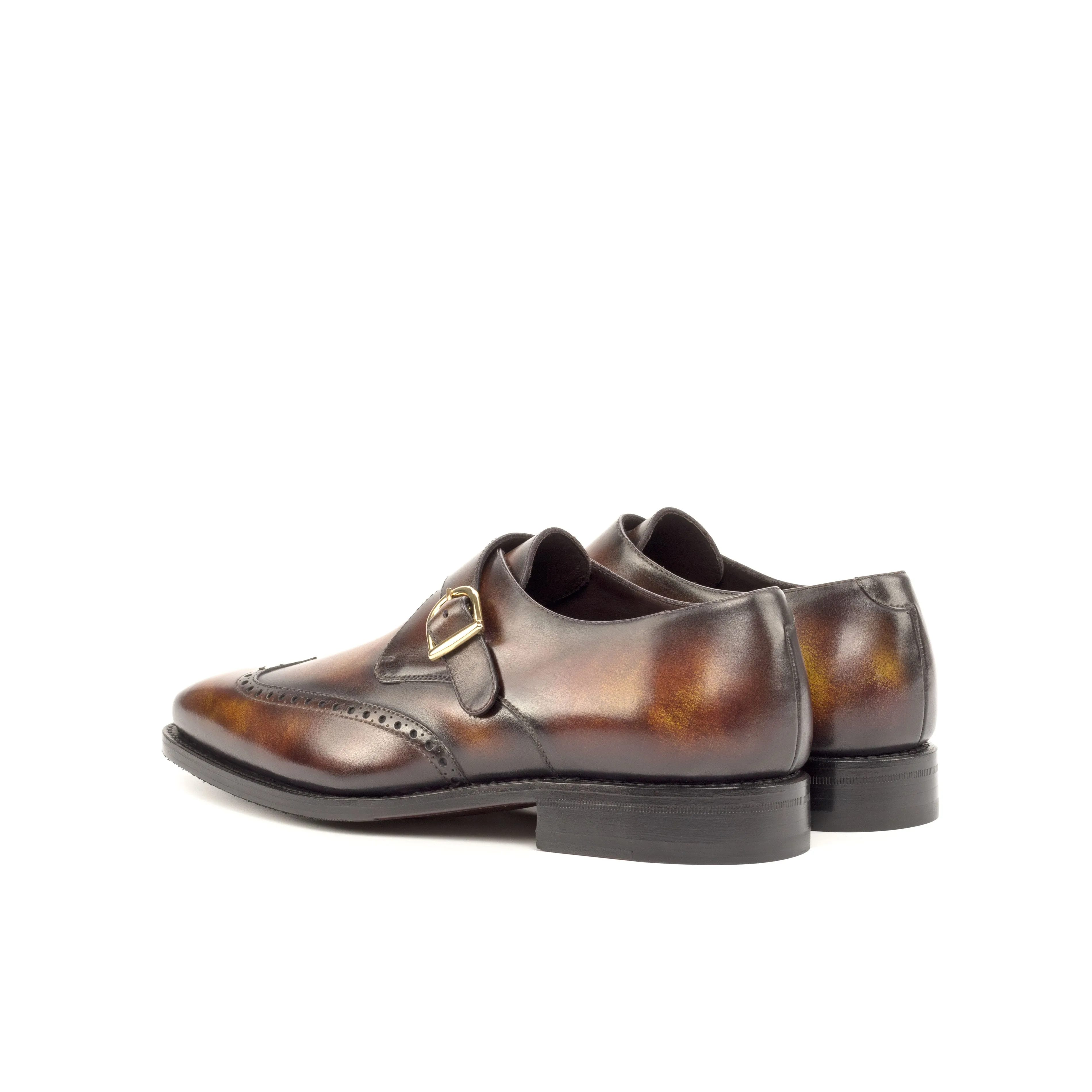 Rinos Single Monk Patina Shoes