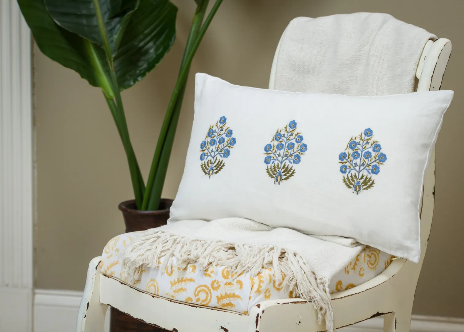 Shalimar Blue Decorative Pillow