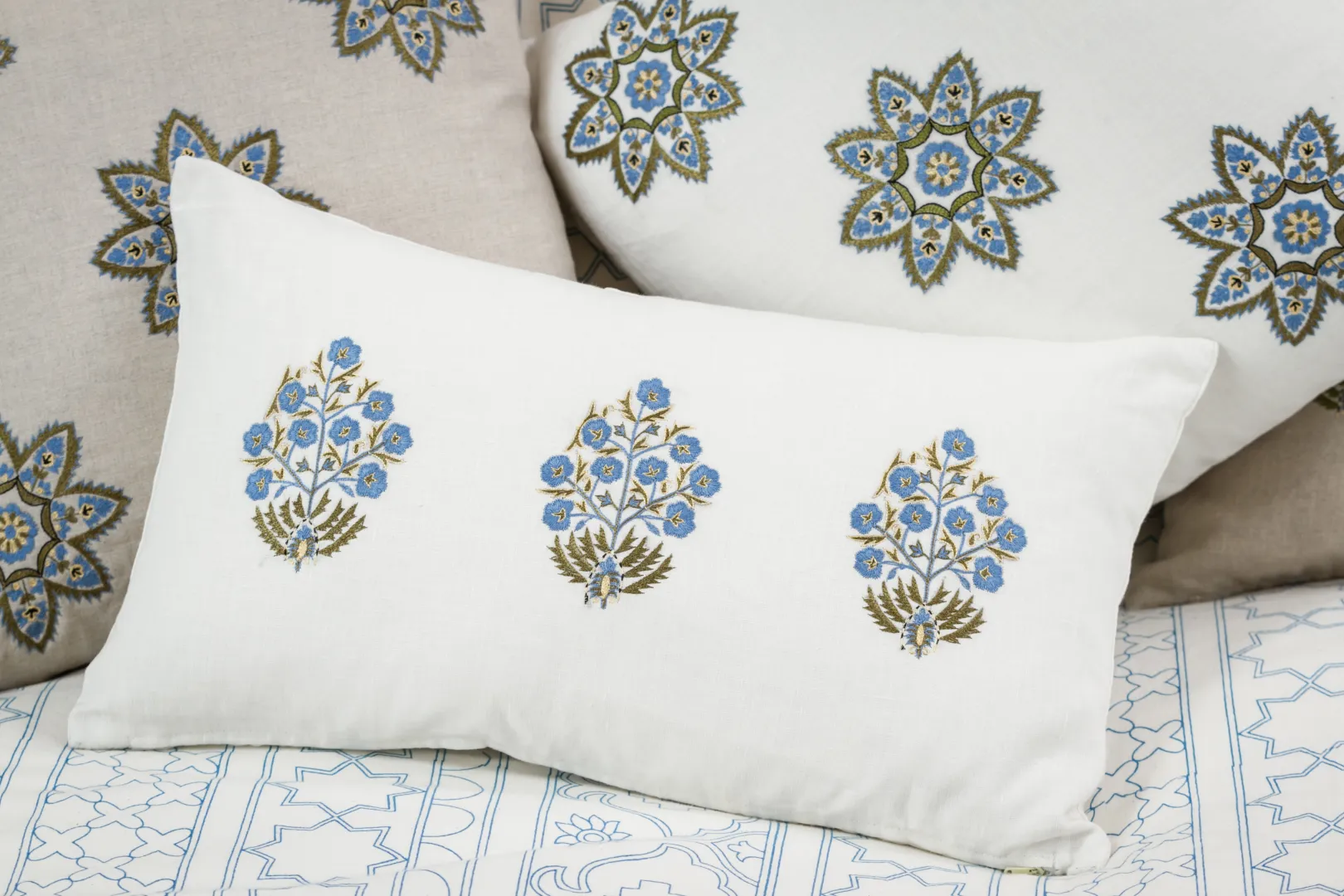 Shalimar Blue Decorative Pillow