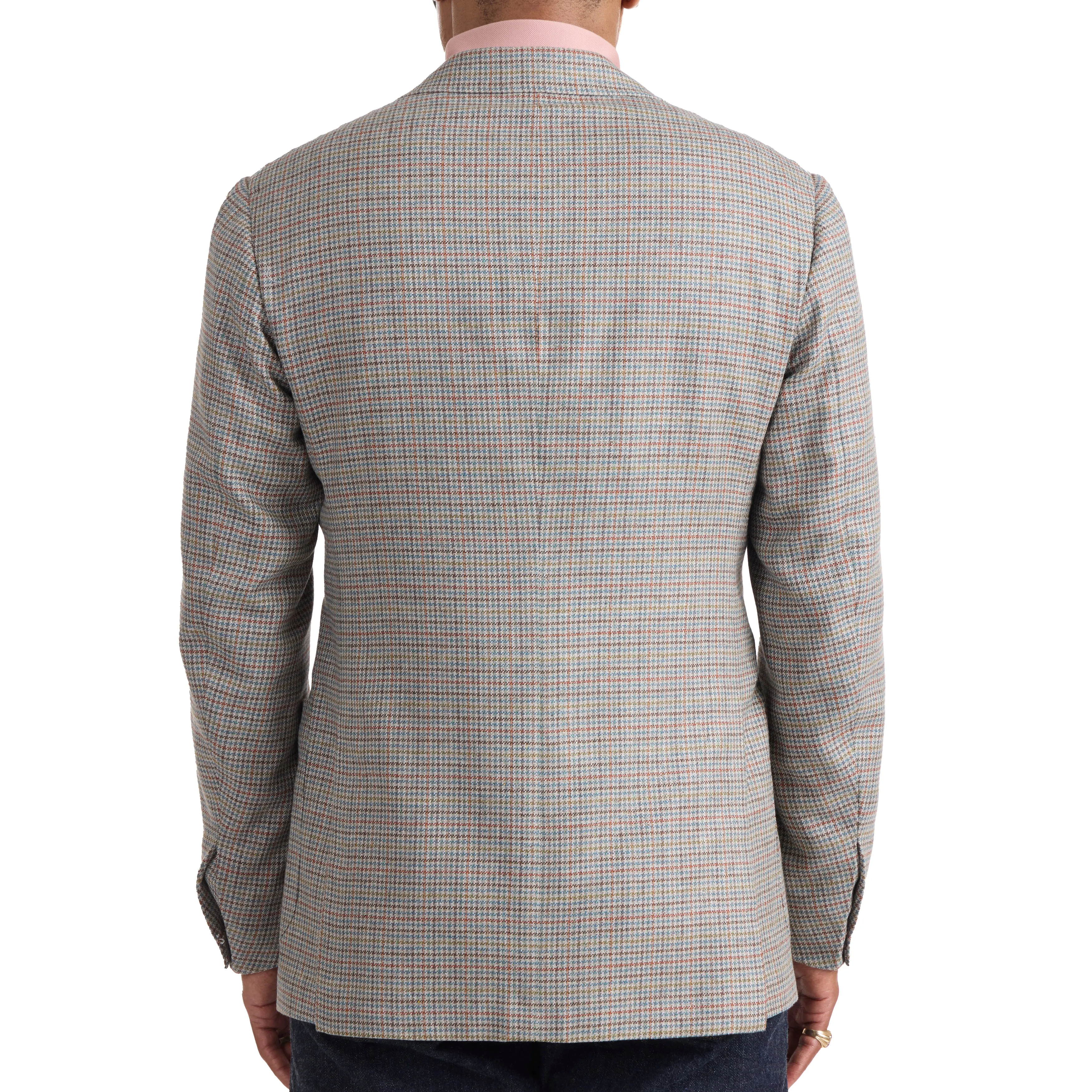 Silk/Wool Check Model 3 Sport Coat