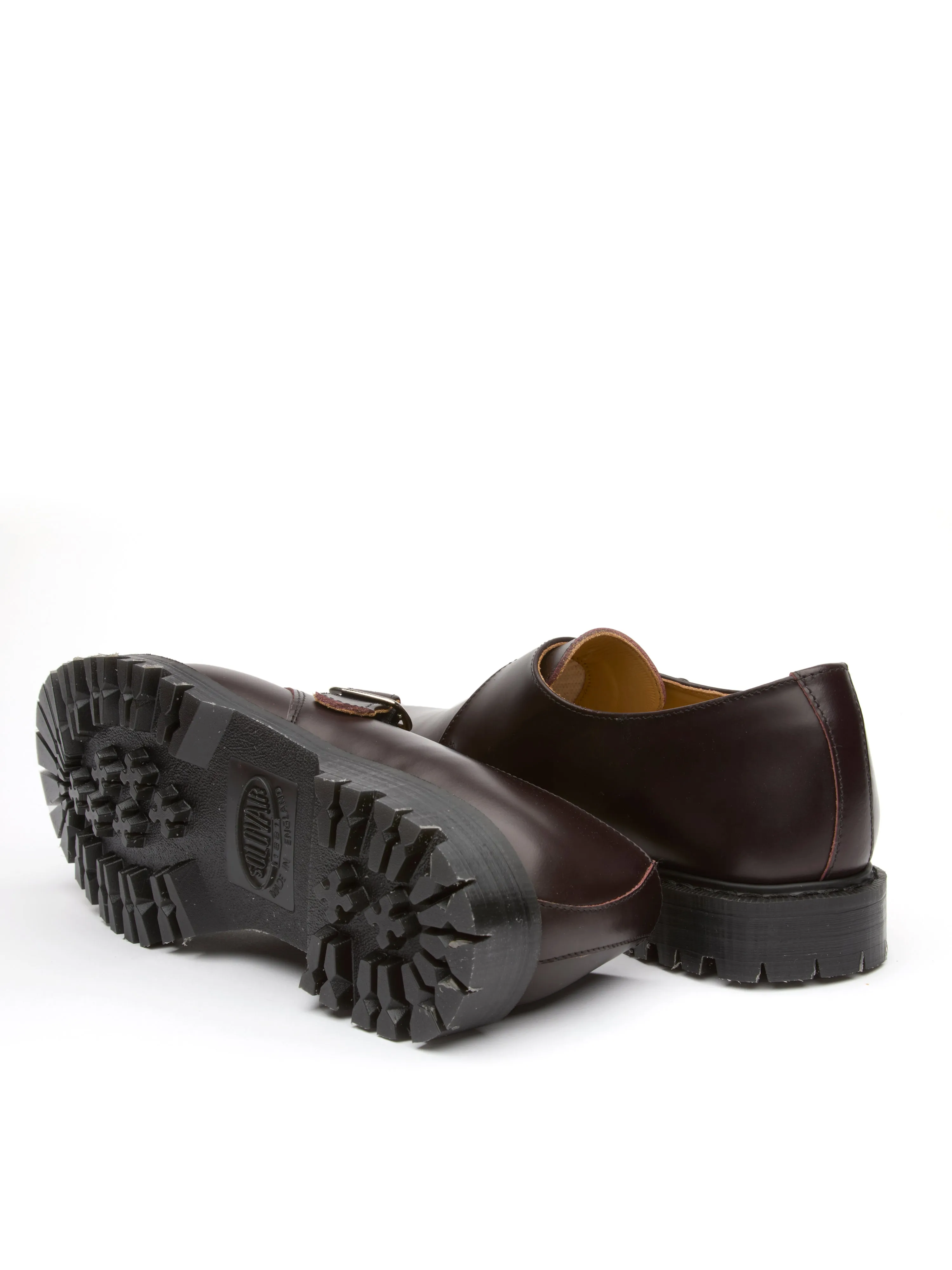 Solovair x Oliver Spencer Monk Strap Shoe Ox Blood