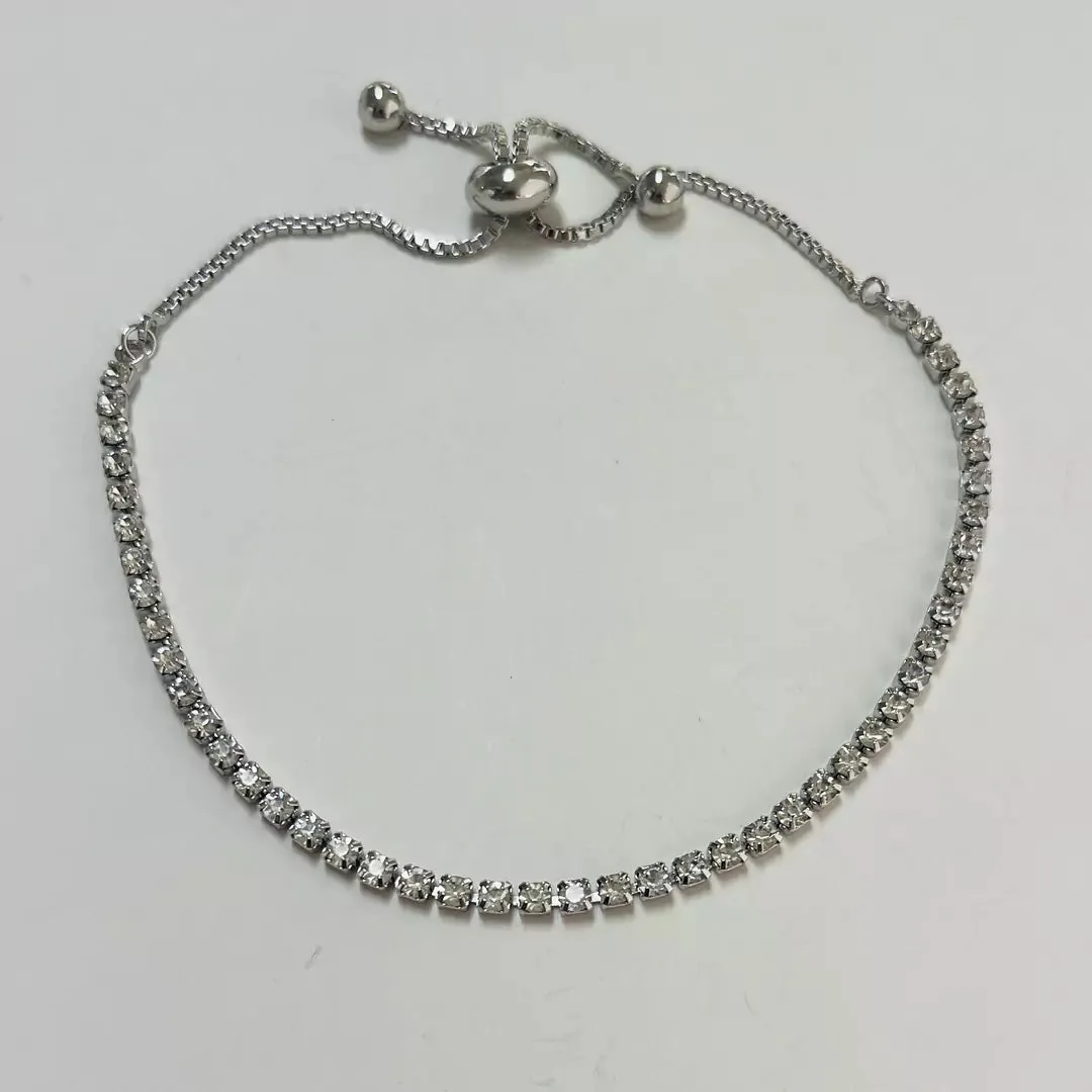 Sparkling Slider Tennis Bracelet