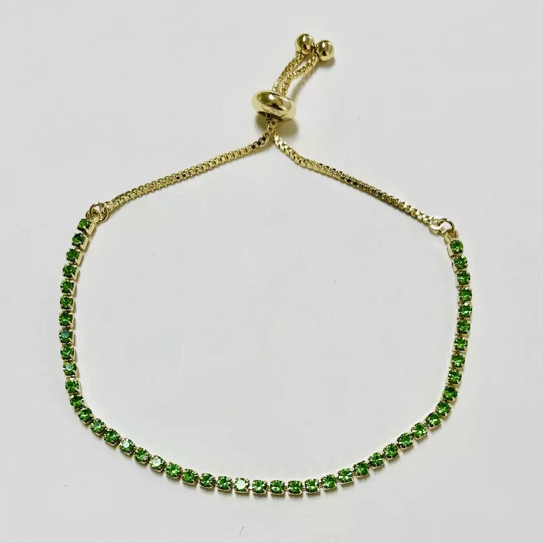 Sparkling Slider Tennis Bracelet