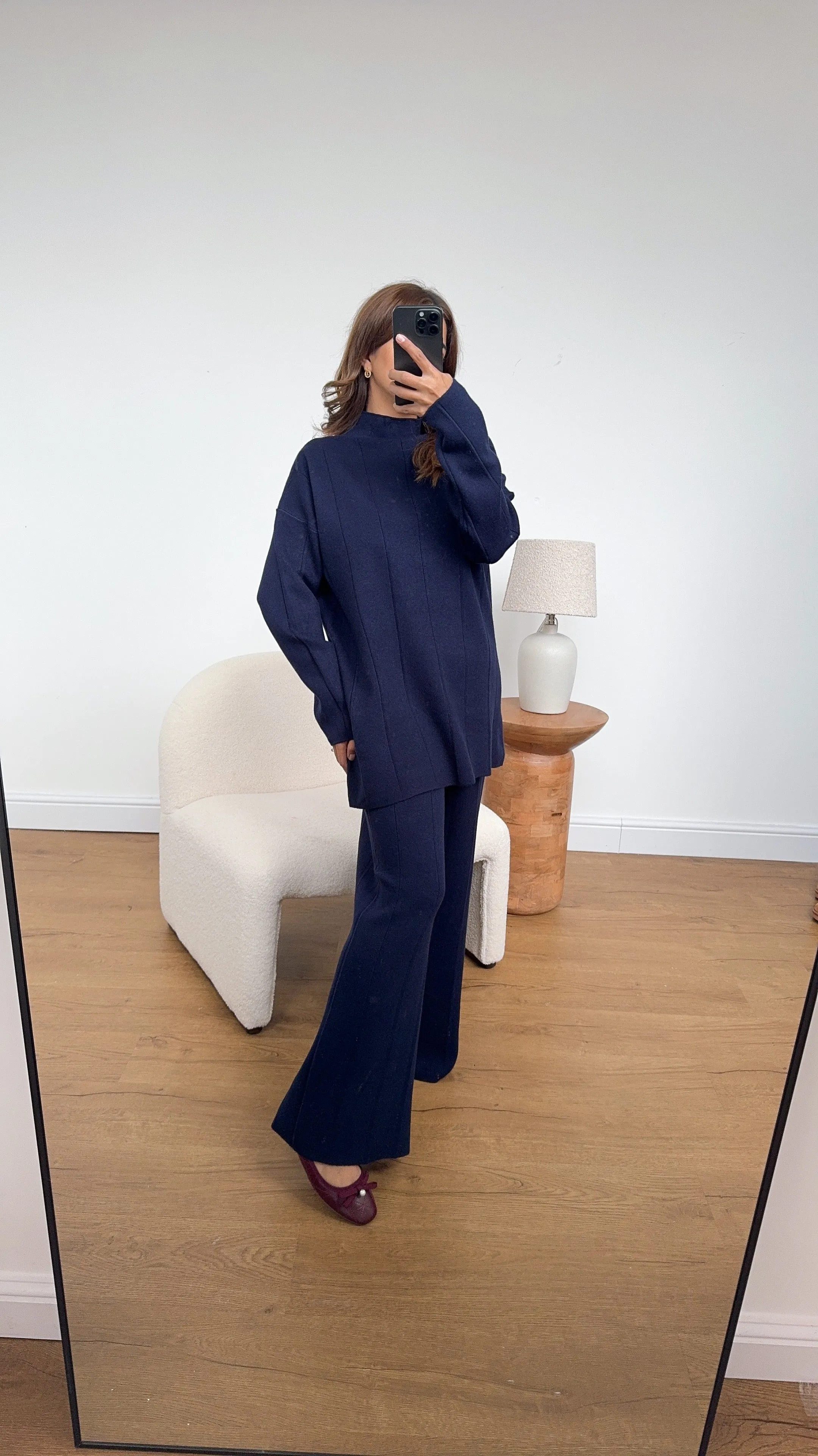 Tilly knit coord in navy