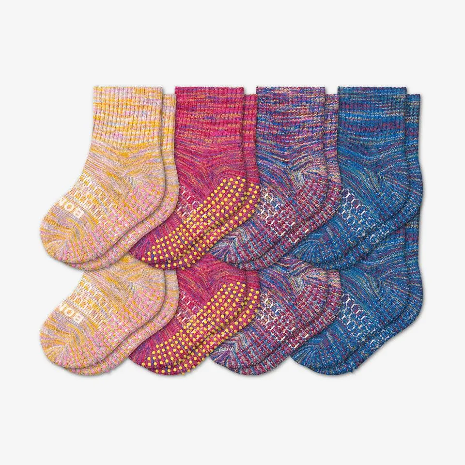 Toddler Space Dye Gripper Calf Sock 8-Pack