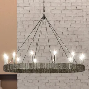 UEX2092 Bohemian Chandelier 40''H x 48''W, Polished Nickel Finish, Rutherford Collection