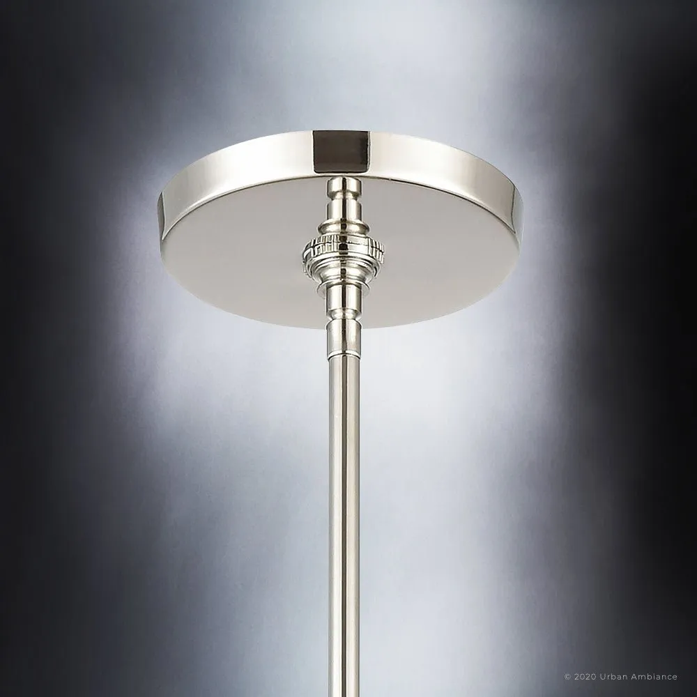 UEX2097 Bohemian Pendant 9''H x 8''W, Polished Nickel Finish, Rutherford Collection