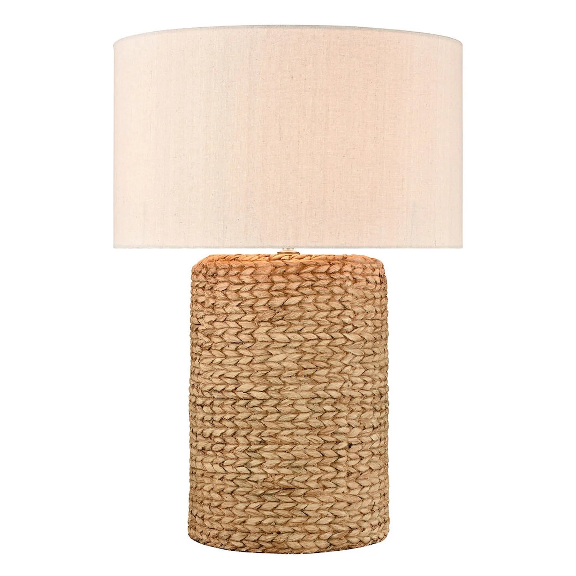 UEX7320 Scandinavian Table Lamp 17.5''W x 17.5''D x 26''H, Natural Brown Finish, Eureka Collection