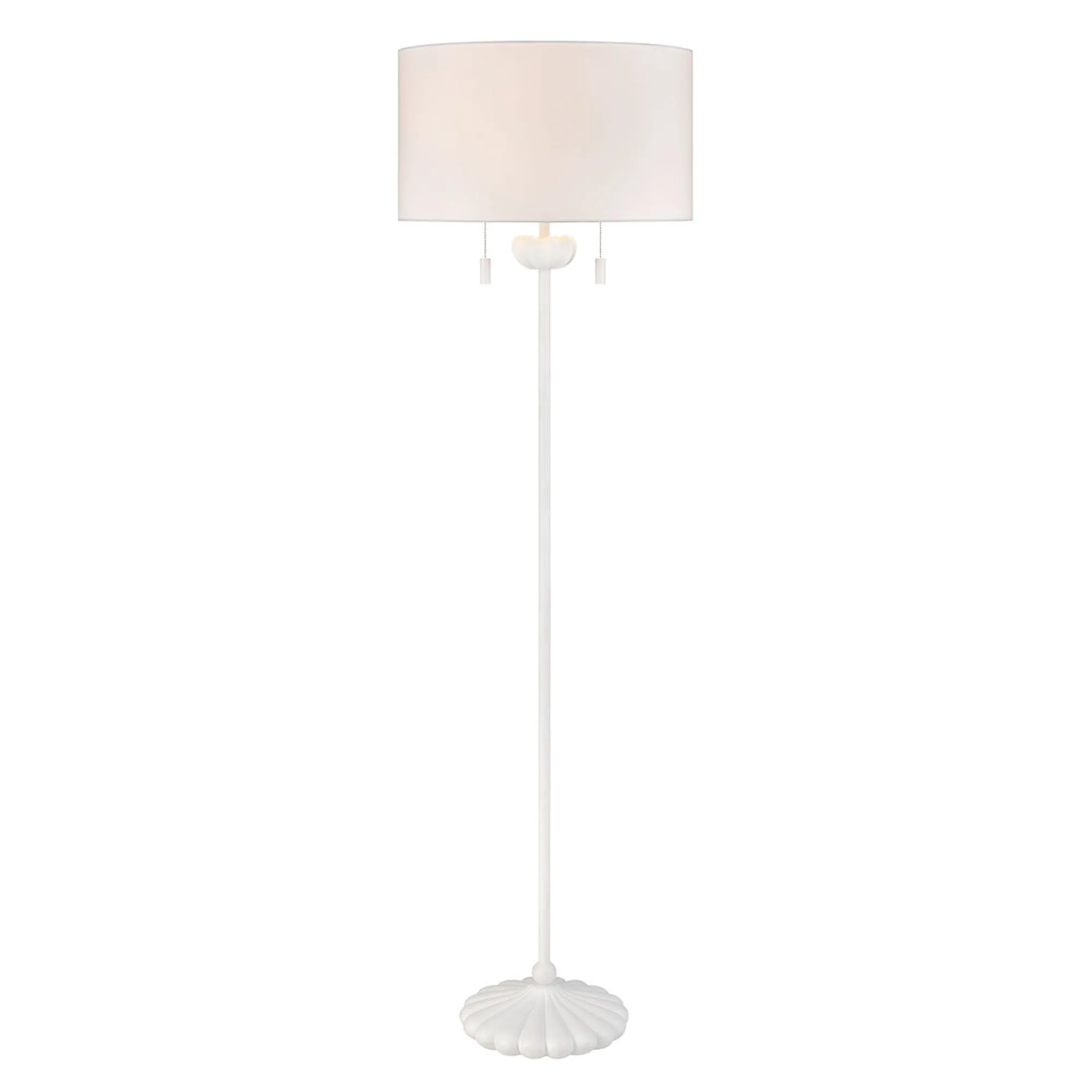 UEX8310 Bohemian Floor Lamp 18''W x 18''D x 63''H, Matte White Finish, Fort Myers Collection