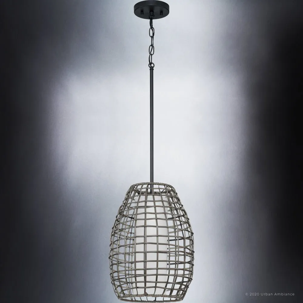 UHP1280 Bohemian Outdoor Pendant 16''H x 12''W, Midnight Black Finish, Cleveland Collection