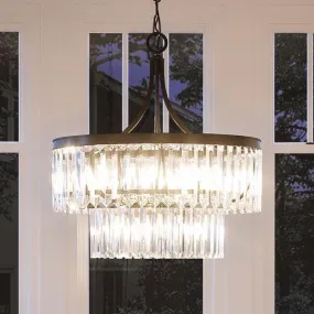 UHP2462 Traditional Chandelier, 23-7/8"H x 22-1/4"W, Olde Bronze Finish, Lille Collection