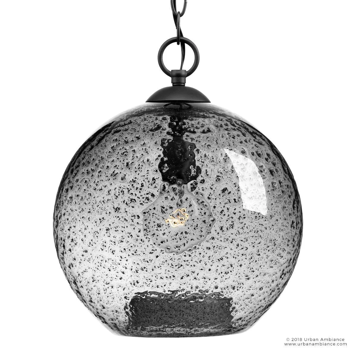 UHP2580 Vintage Pendant, 14"H x 11-3/4"W, Charcoal Finish, Birmingham Collection