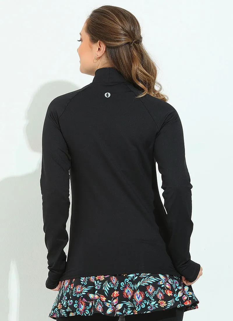 Warm Up Shirt (Black) UPF 50 